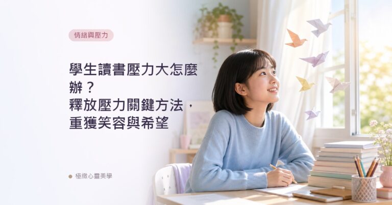 學生讀書壓力大怎麼辦？釋放壓力關鍵方法，重獲笑容與希望